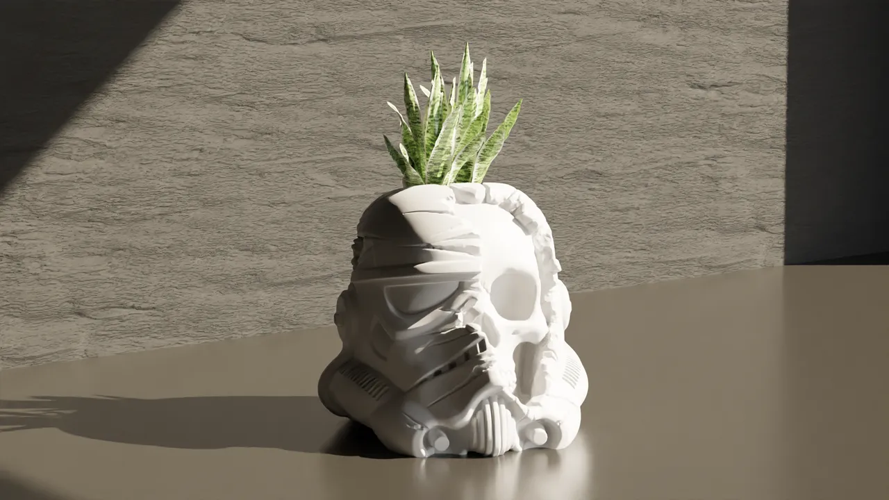Deathtooper - Star Wars Pot Plant 3d model