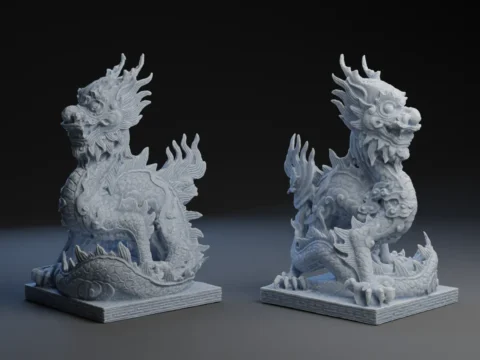 R'ong - Dragons in the Grand Imperial City of Hue 3d model