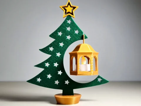 Hanging Lantern Christmas ornament 3d model