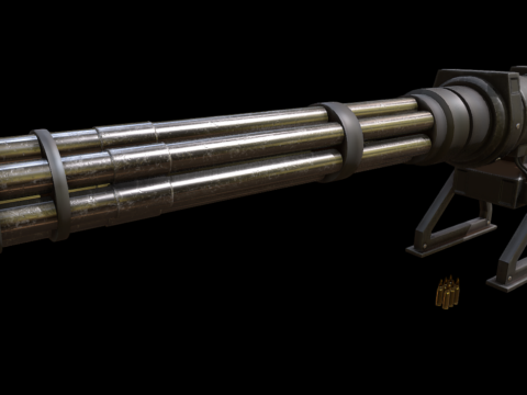 M125X Minigun 3d model