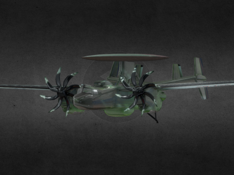 Northrop Grumman E-2 Hawkeye 3d model