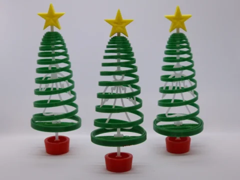 Springy Christmas Angel Tree Ornament 3d model