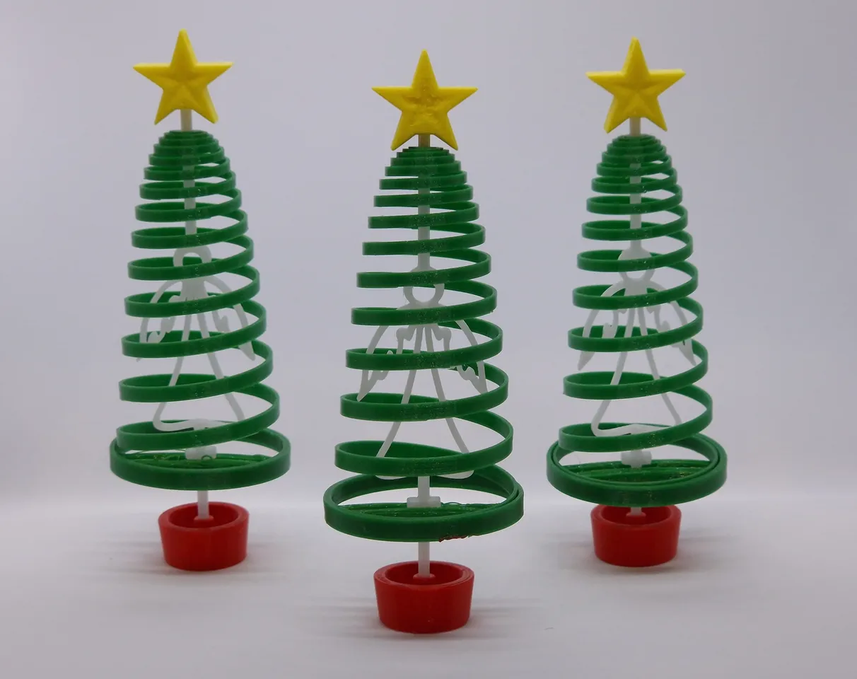 Springy Christmas Angel Tree Ornament 3d model