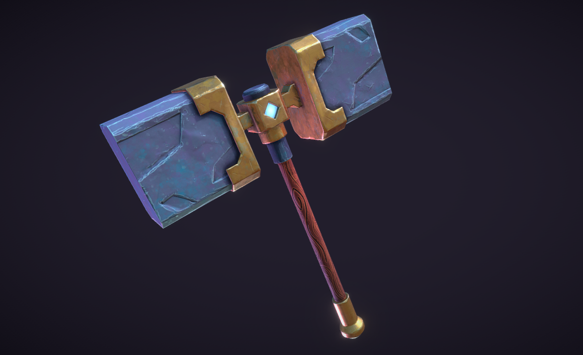 Stylised Hammer 3d model
