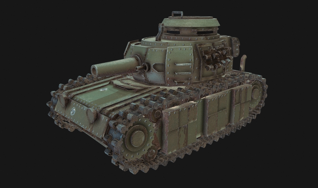 Stylized Tank 3d model