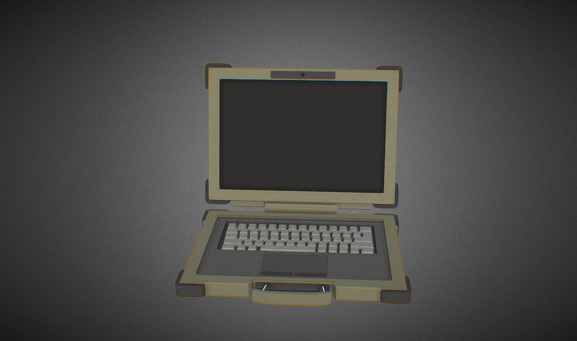 Army Laptop 3d model