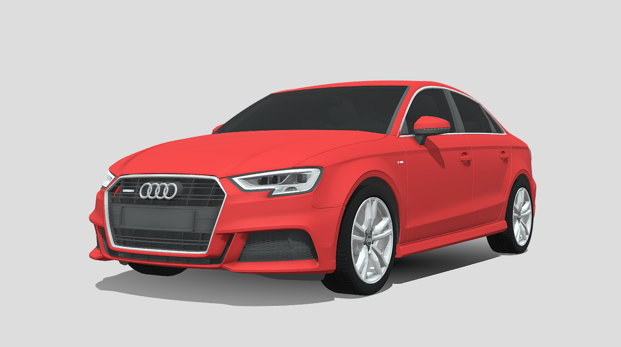 Audi A3 S-Line 3d model