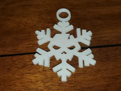 Christmas Snowflake Skull 3d model