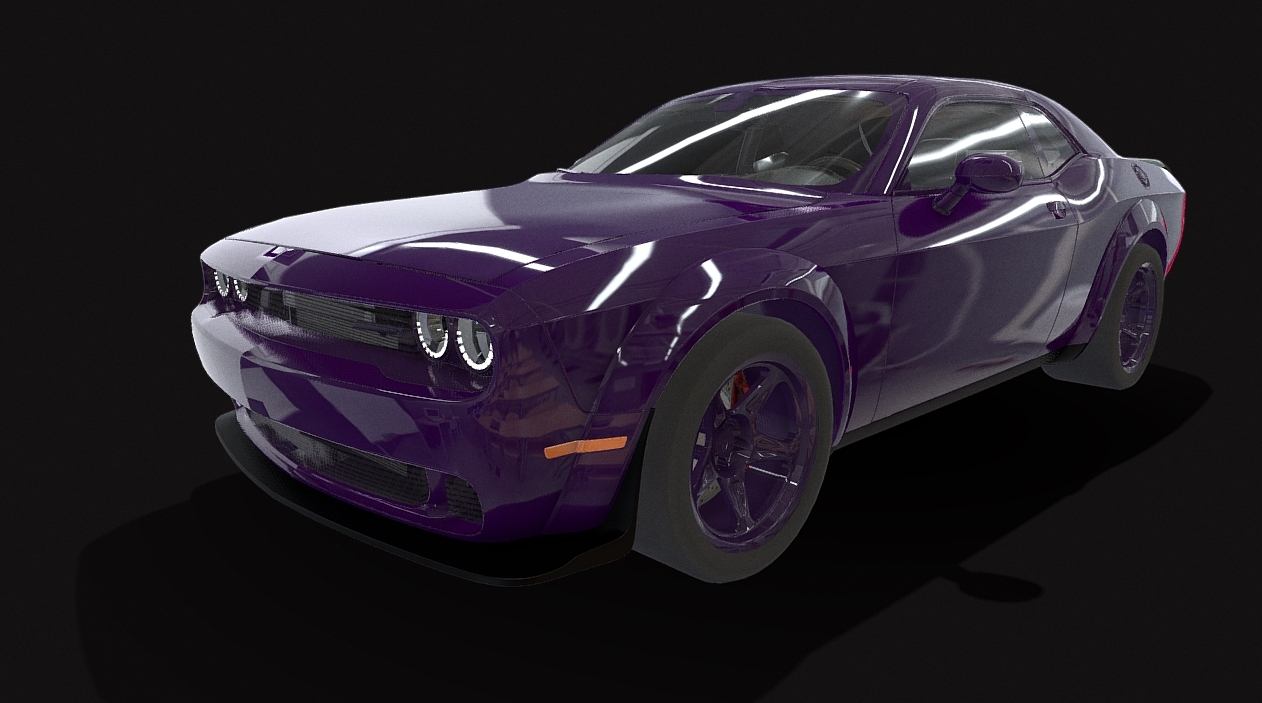 Dodge challenger hellcat 2015 3d model