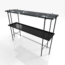 Gubi Konsolbord TS design GamFratesi Table 3d model