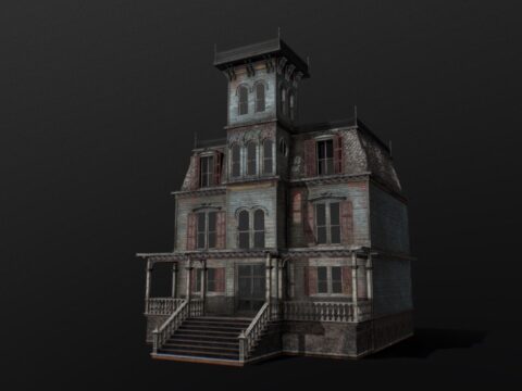Haunted Victorian House 3d model