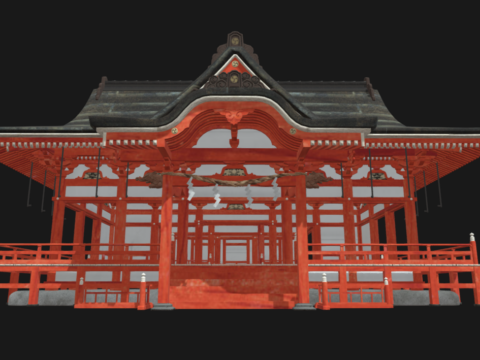 Shinto Shrine 3d model