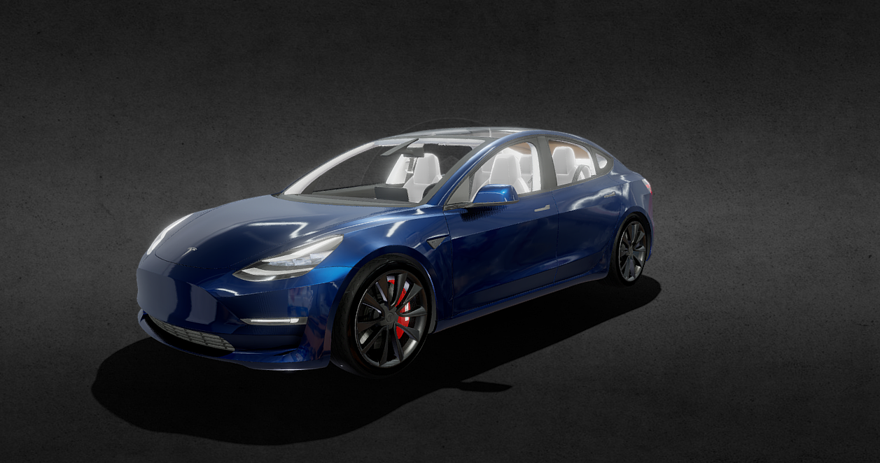 Tesla model X 3d model