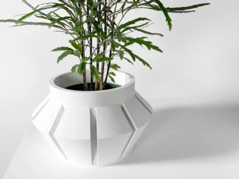 The Erno Planter Pot with Drainage 3d model