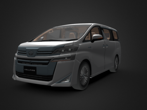 2022 Toyota Vellfire 3d model