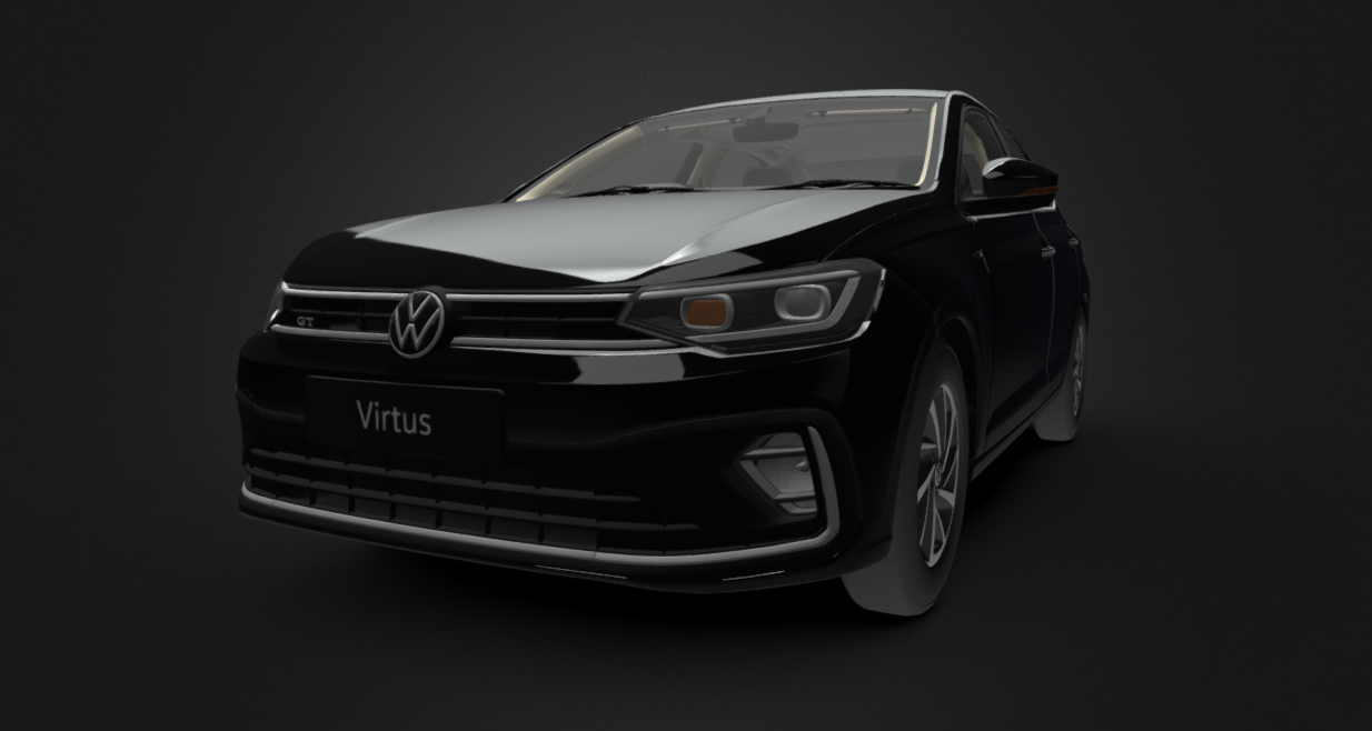 2022 Volkswagen Virtus GT 3d model