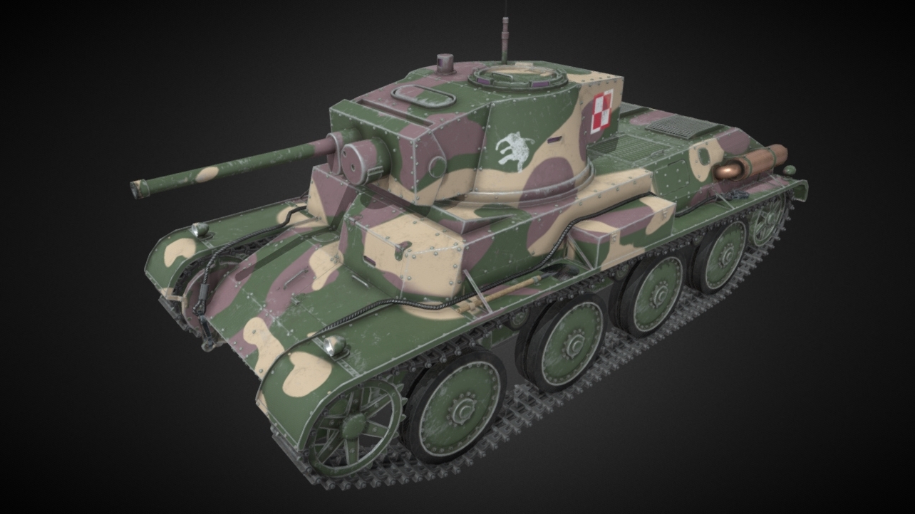 9TP Tank 3d model