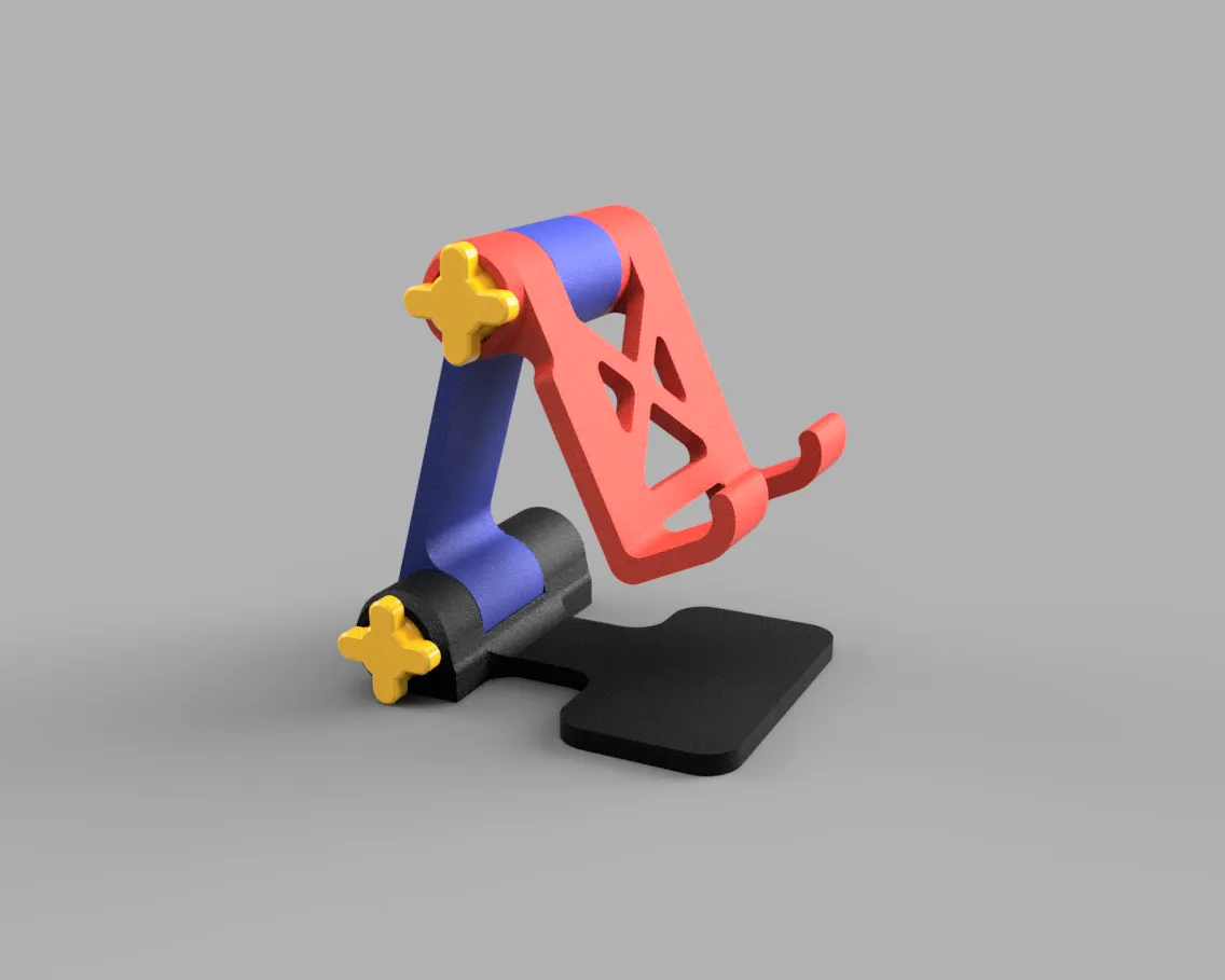 Adjustable Foldable Phone Stand 3d model