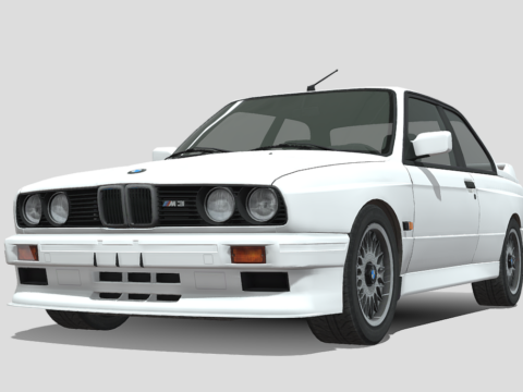 BMW M3 E30 Sport Evolution 3d model