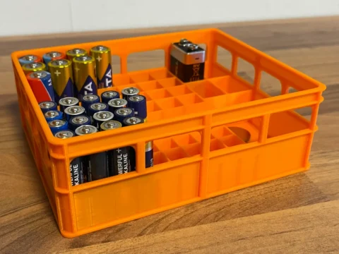 Battery Crate XXL AA / AAA / 9V 3d model