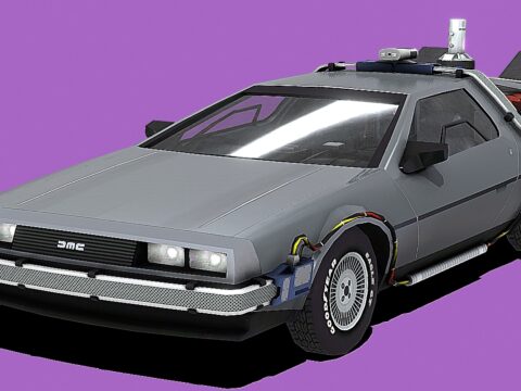 DeLorean 3d model