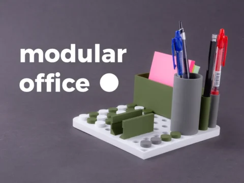 Modular mini Office 3d model