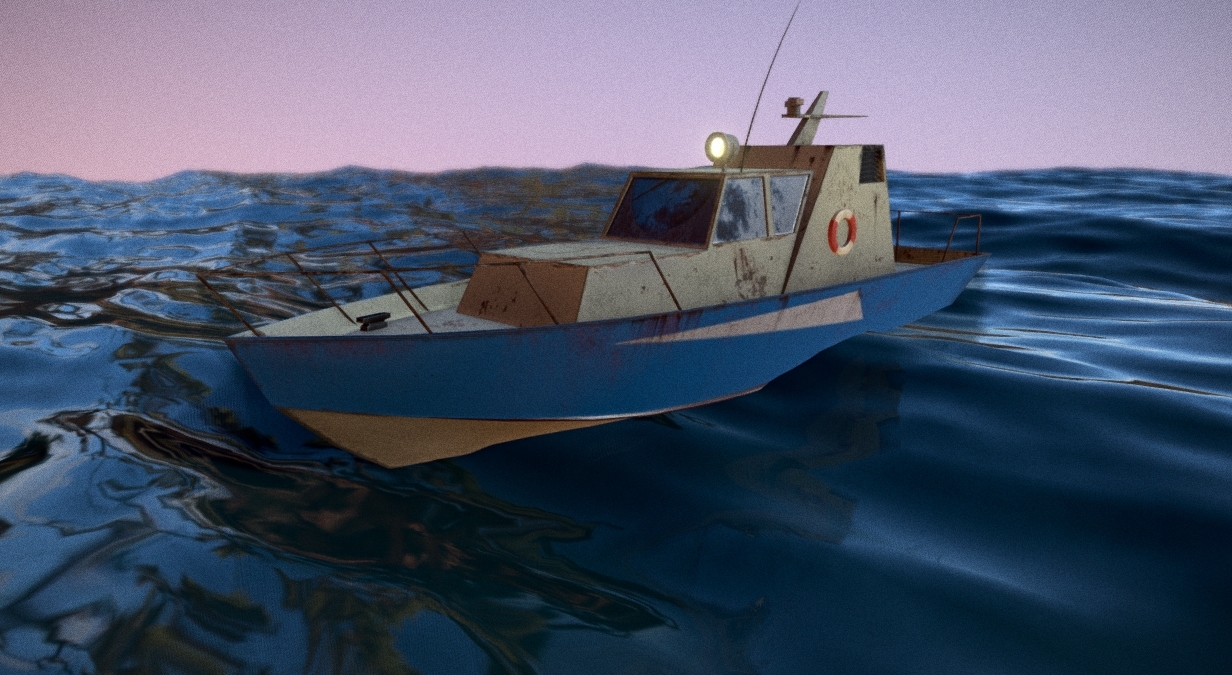 Old boat 3d model
