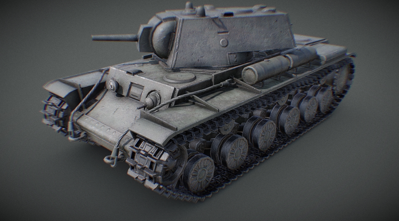 Russian Tank KV-8 3d model