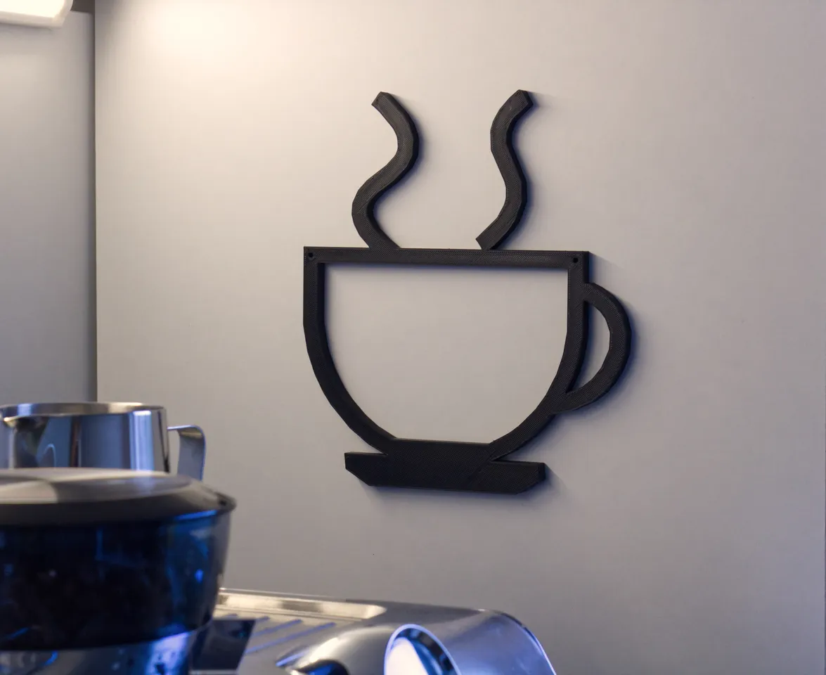 Coffee sign 3d model
