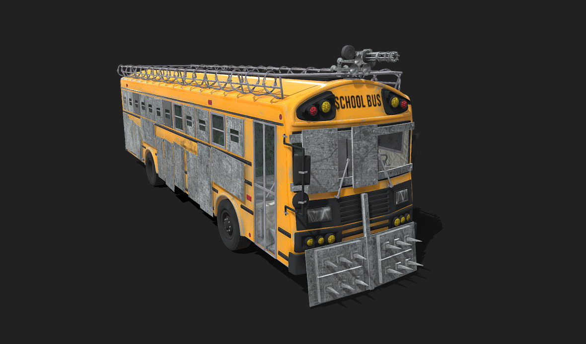 Hunter Bus Body 3d model