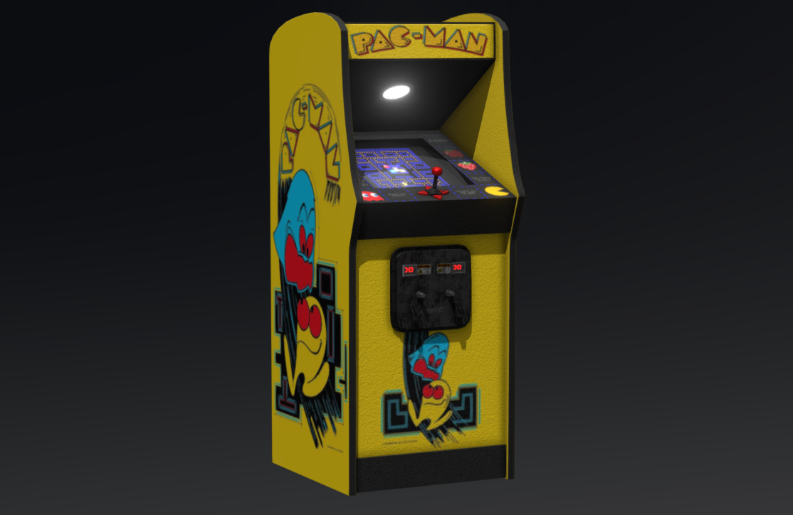 PacMan Arcade Machine 3d model