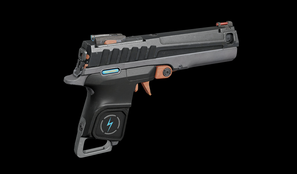 Sci-fi handgun 3d model