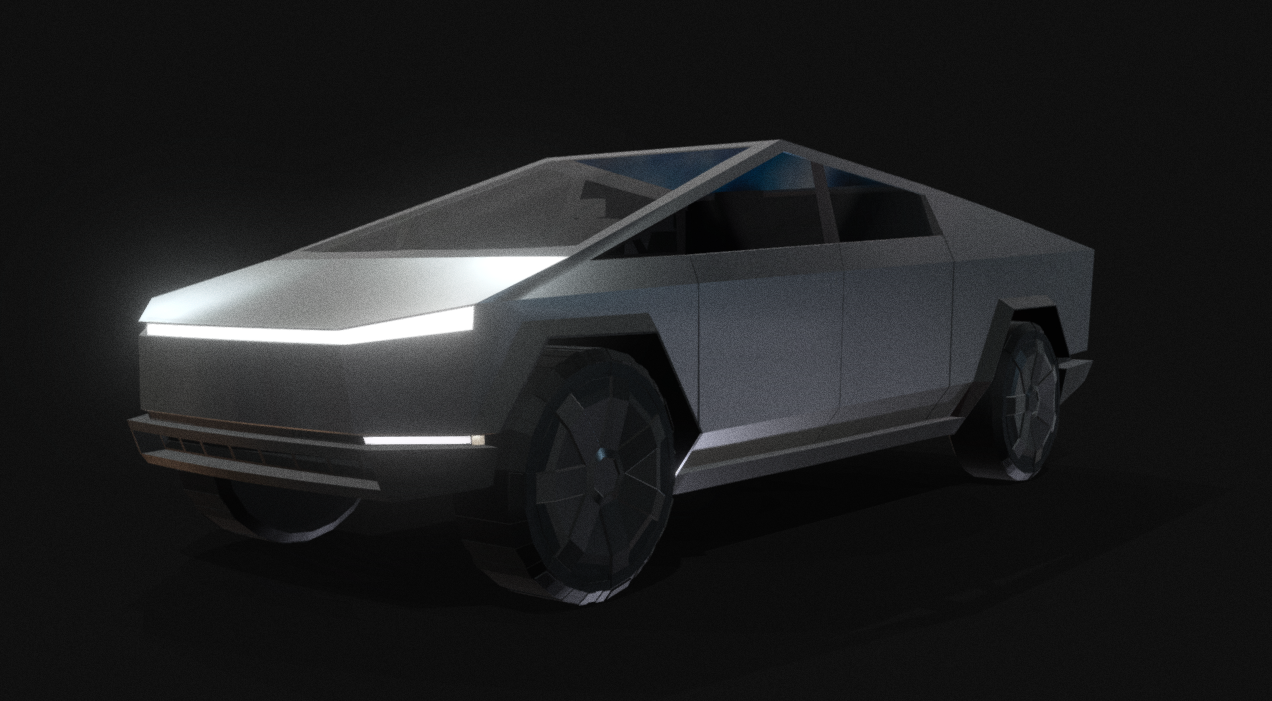 Tesla Cybertruck Lowpoly 3d model