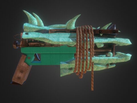 Tribal Pistol 3d model
