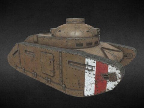 Vickers No.1 Tank 3d model