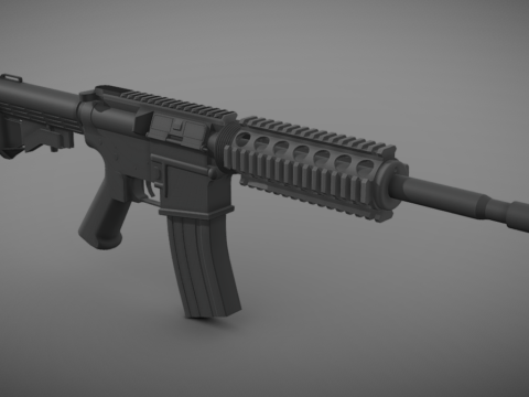 AR-15 rifle WIP 3d model