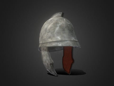 Ancient Greek-Roman Attic Helmet 3d model