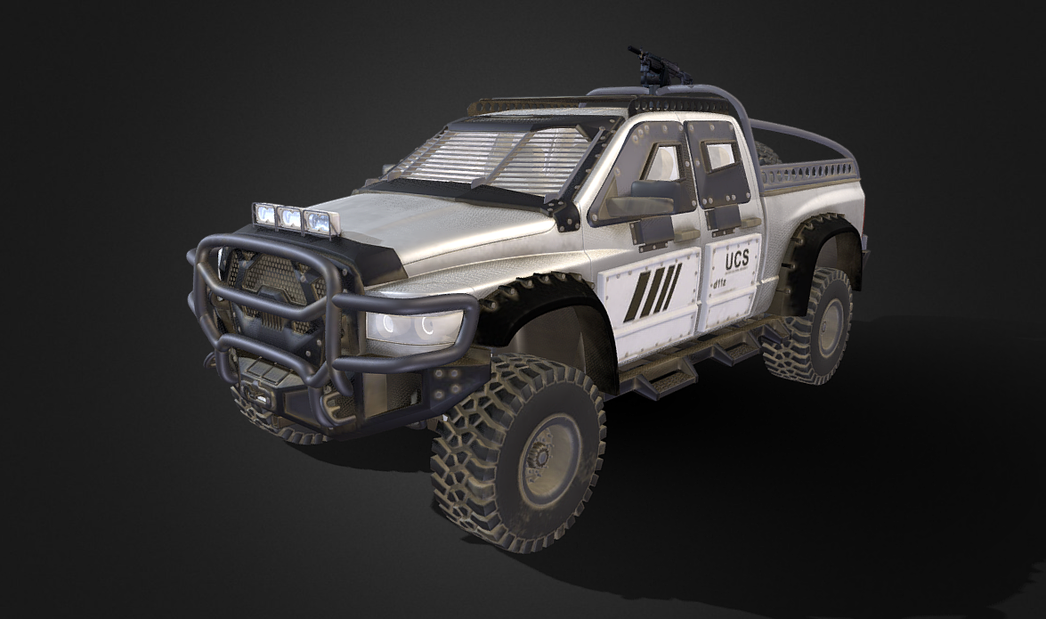 Anti Zombie vehicle 3d model