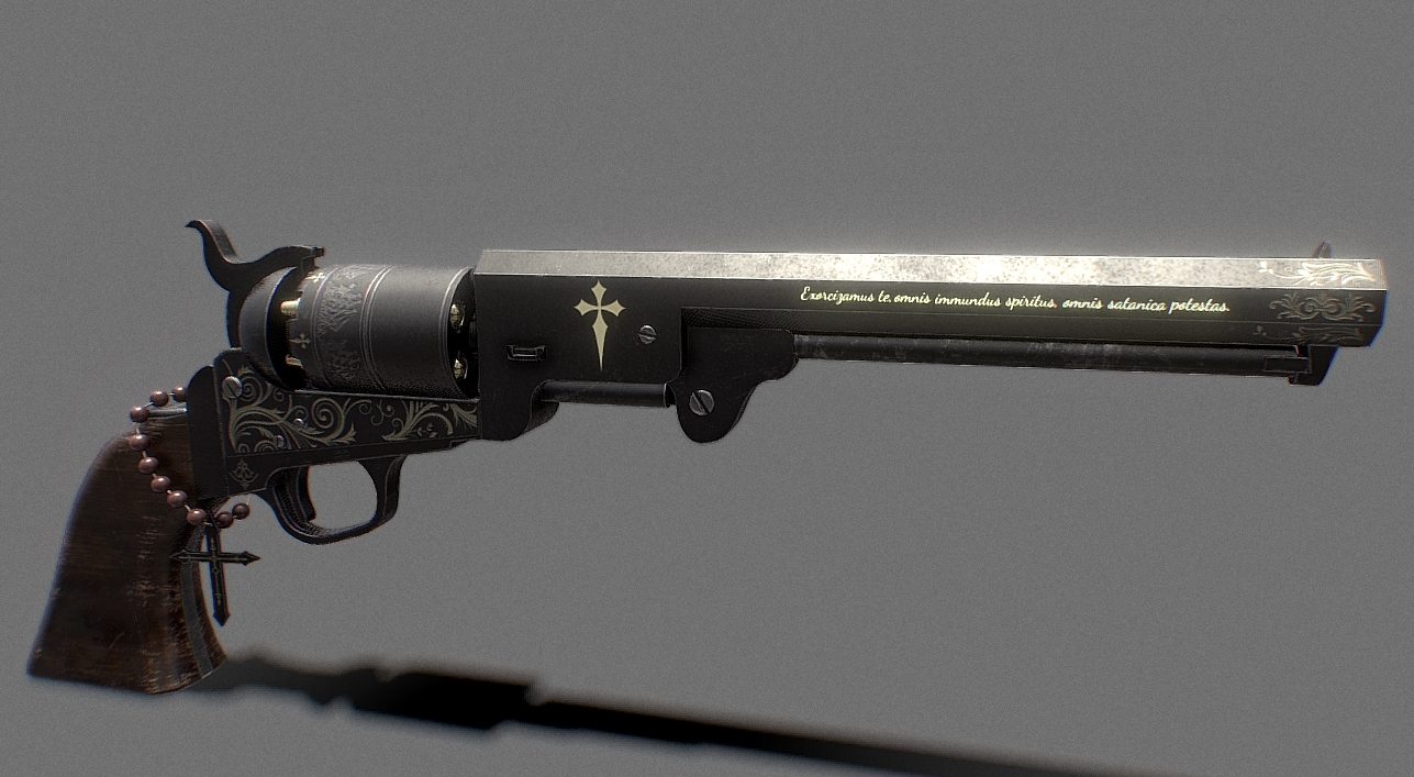 Colt Navy Exorcist Revolver 3d model