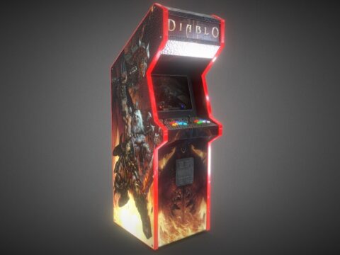 Diablo Arcade Machine 3d model
