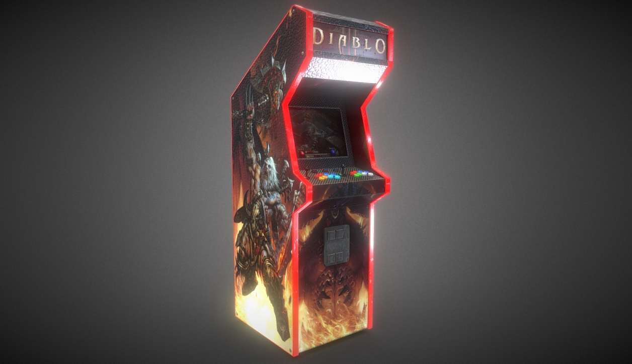 Diablo Arcade Machine 3d model