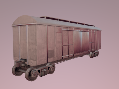 HL2 train wagon 3d model