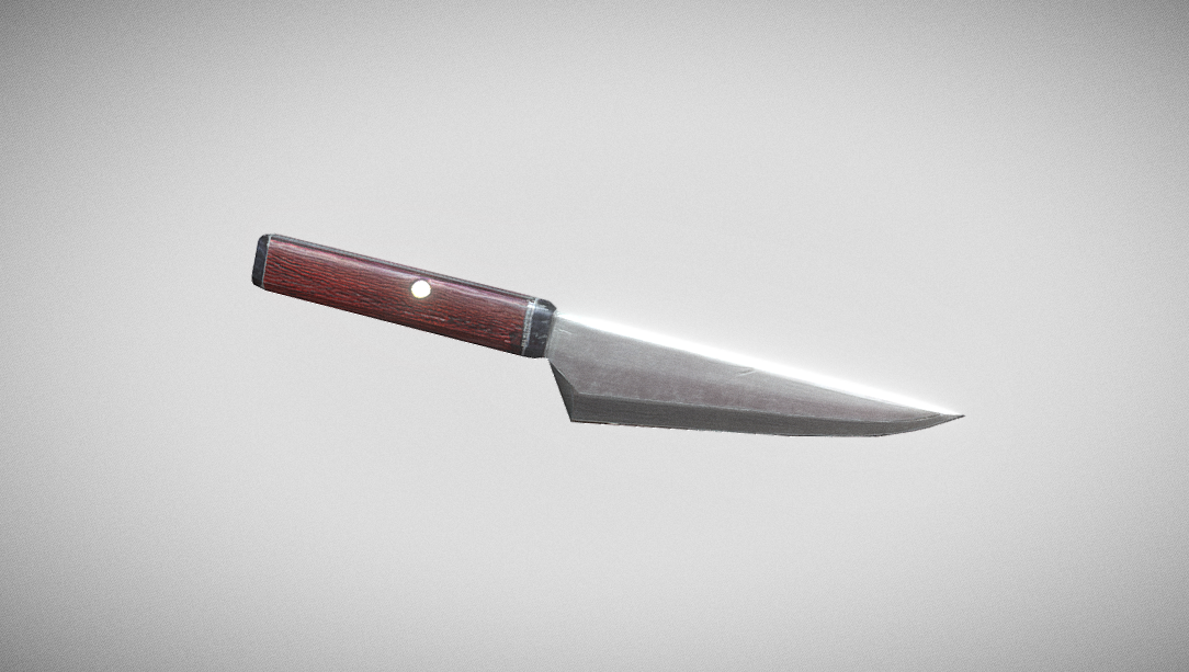 Japanese Knife 3d model