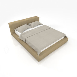 Livingdivani Softwall Bed 3d model