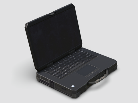 Military laptop 3d model