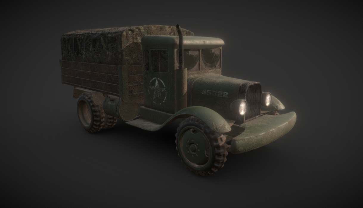 Old Truck 3d model