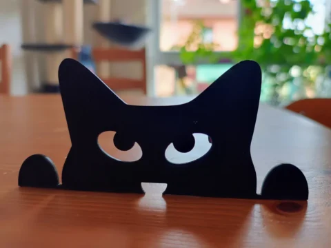 Peeking cat for windows 3d model