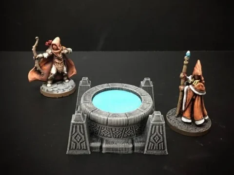 Delving Decor: Scrying Pool (28mm/Heroic scale) 3d model