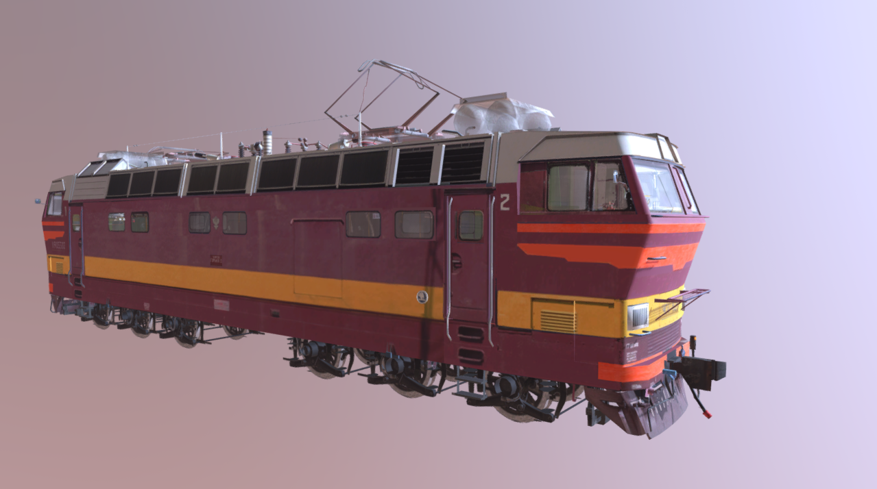 Soviet Railways Series: chs4t 3d model