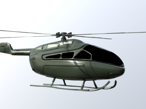 Khet-1 'Python' Attack Helicopter 3d model